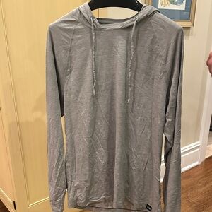 RHONE Light Gray Long Sleeve Hoodie